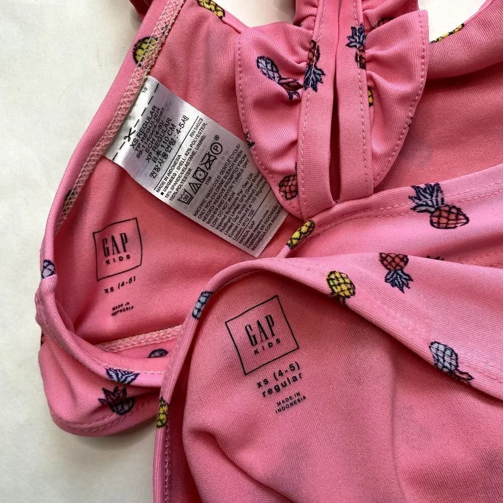 Gap Pink Pineapple Bikini XS (4-5)